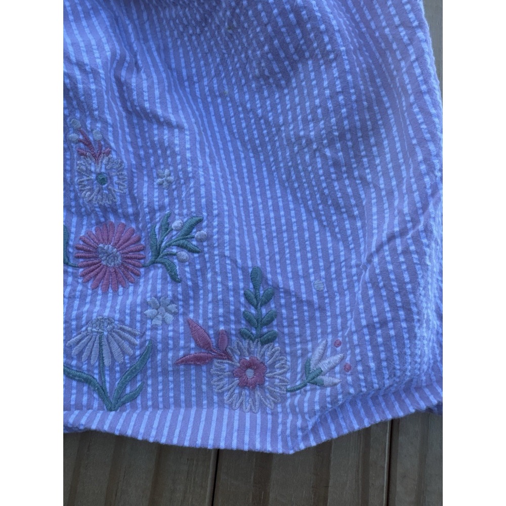 Catherine Malandrino Toddler Girl Striped Sundress 3t Embroidered Flowers - Picture 4 of 13